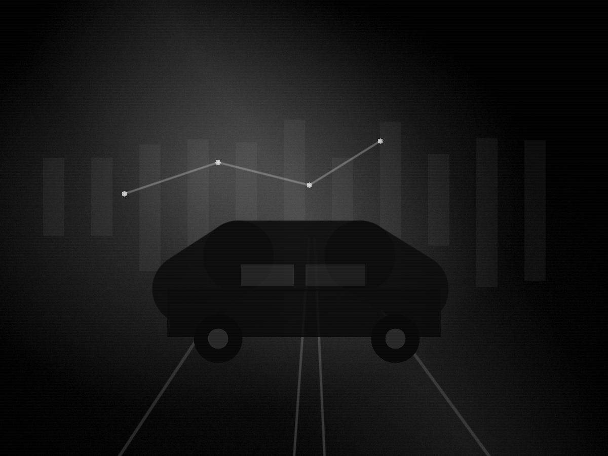 Monochrome secure vehicle route visual
